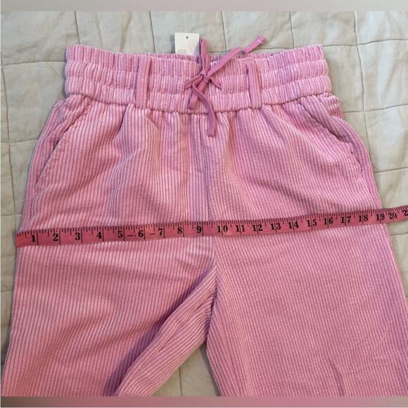NWT BDG Jessie Pink Corduroy Pull-On High Rise Wide Leg Pants - S - Picture 7 of 11